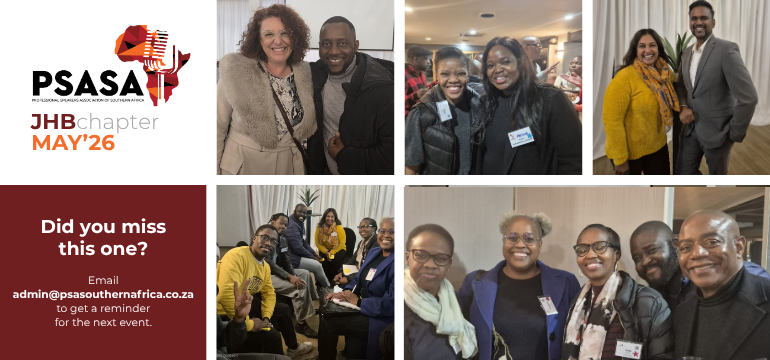 Jhb Chapter Meeting – May 26 Jhb Chapter Meeting - May 26